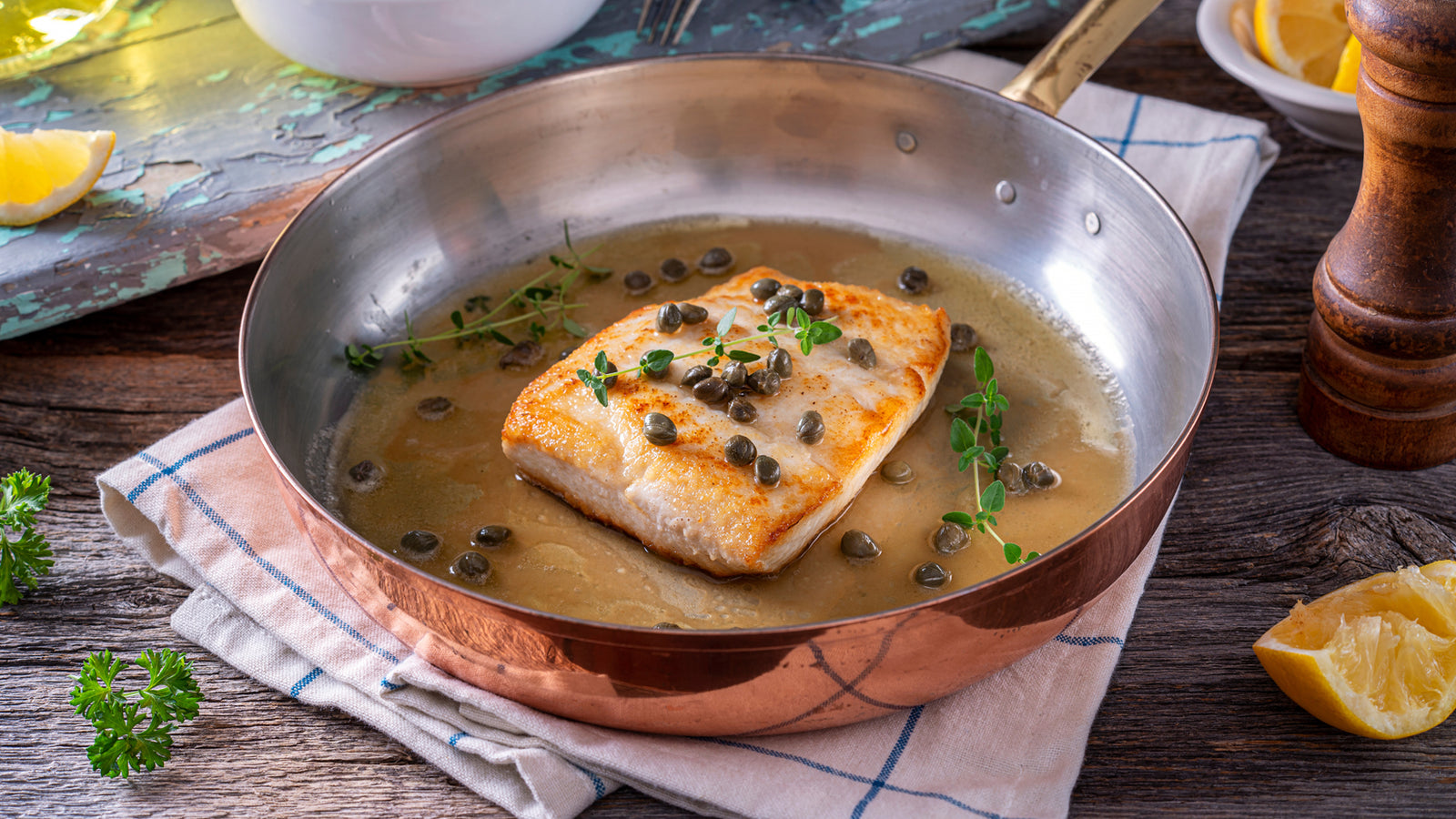 Pan Seared Wild Alaskan Halibut - Recipe Kohne Family Seafood
